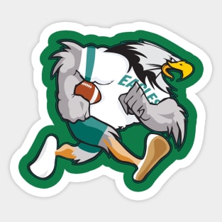 Retro Philly Big Bird Football Sticker